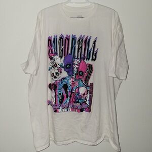 Sugarhill Power Of Lords Short Sleeve T-Shirt Men's Size 3XL White Skulls